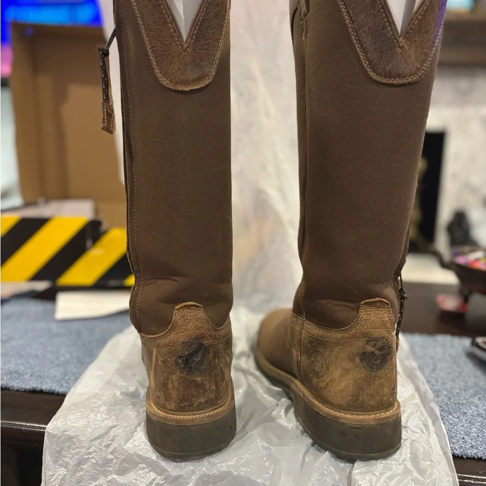 Brown Leather Justin’s Snake resistant Men's Boots - Picture 4 of 12